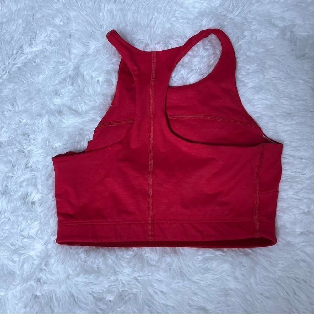 Outdoor Voices Longline TechSweat Crop Top Sports Bra in Red XS - Picture 6 of 6